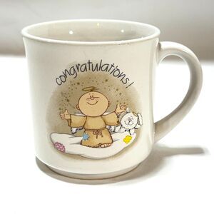 Emotions Coffee Mug Congratulations New Mom Baby Cup Vintage 1986